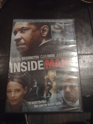 Inside Man - Full Screen Denzel Washington - Clive Owen Jodie Foster New Sealed