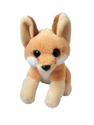 Wild Republic Fennec Fox Plush Brown White Stuffed Animal Pocketkins 5 1/2  Soft
