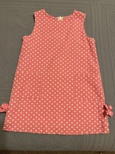 Vintage Lilly Pulitzer White Label 4 Girl's Dress Shift Pink With White Dots