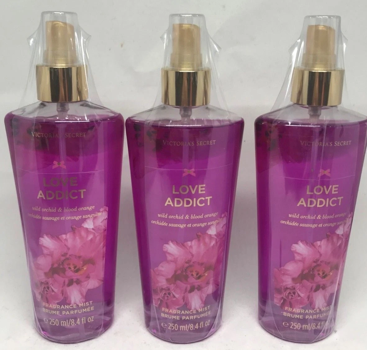 3 Love Addict Orchid Blood Orange Victoria s Secret Fragrance Perfume Mist