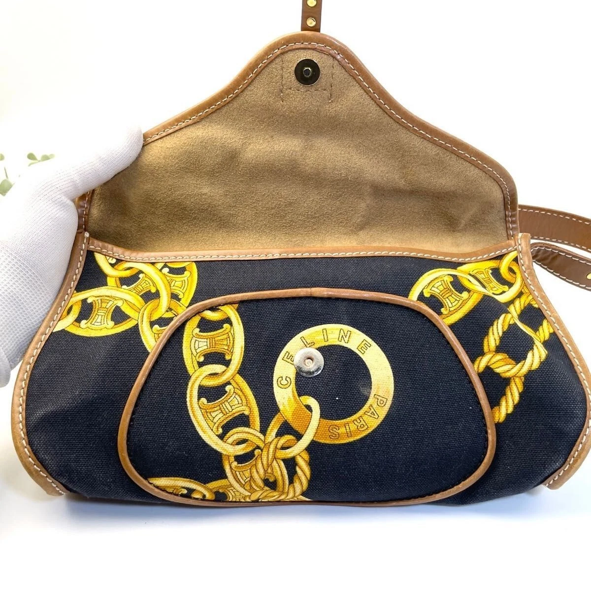 Borsa Celine Paulbot borsetta modello catena donna vintage vecchia Celine rara