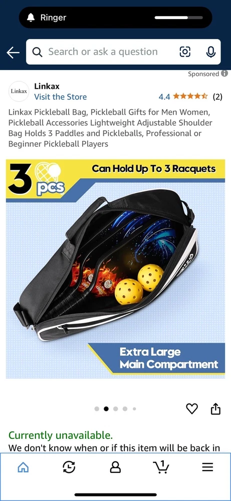 Pickleball Bag New