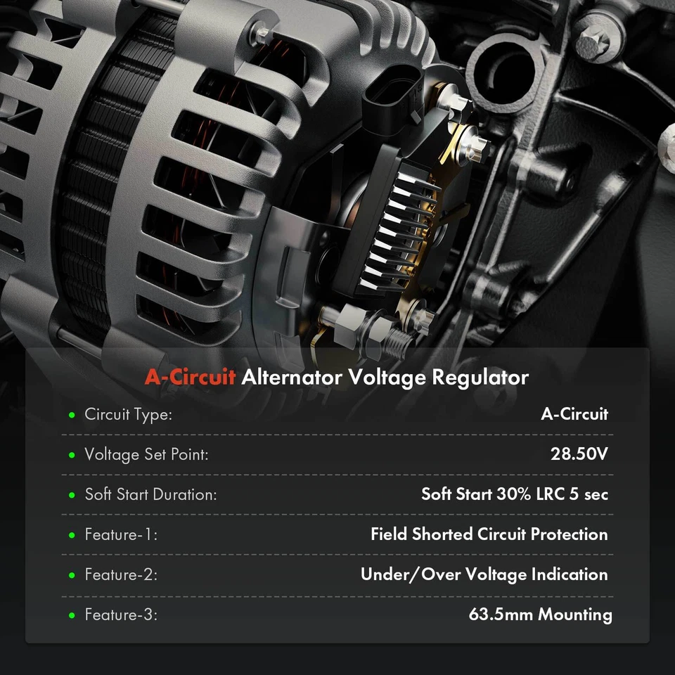 Regulador de voltaje del alternador 28V para Toyota Land Cruiser 1988-1990 Dyna 88-93 Foto 2 de 4