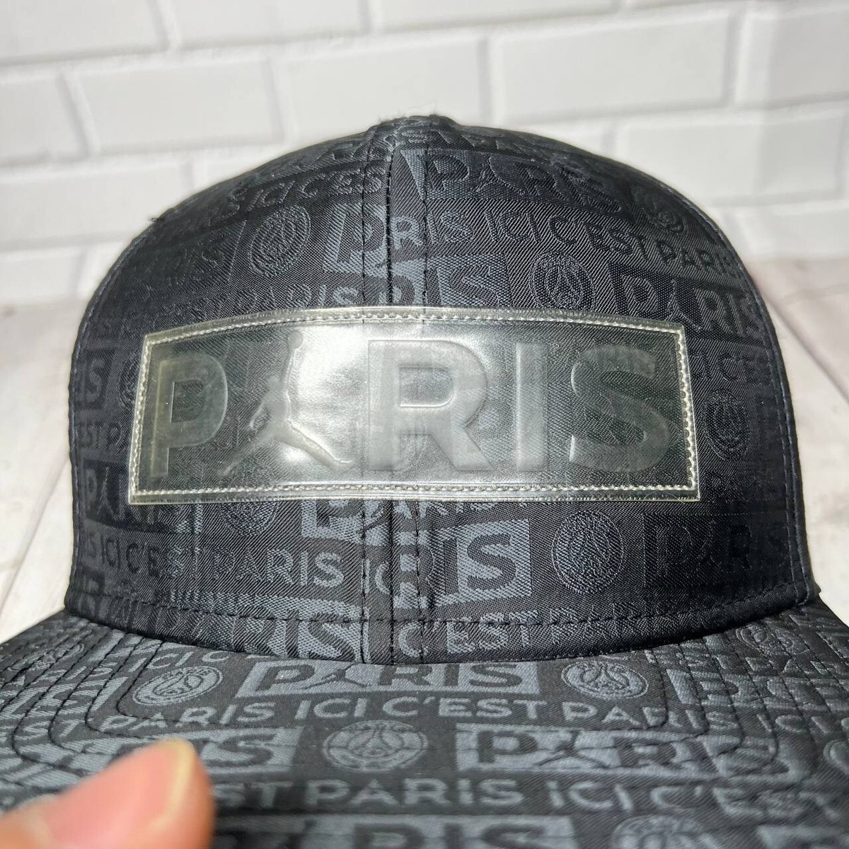 Air Jordan All Over Logo Paris Saint Germain Jumpman Hat Snapback