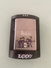 Zippo Lighter  Satin Chrome, The Beatles Playing 2009