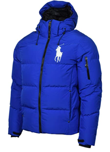 $349 Nuova con etichette Autentica Polo Uomo Ralph Lauren DOWN Fill Jacket Big Pony Blu