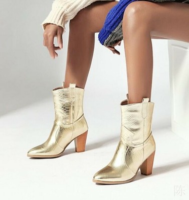 silver pointed boots