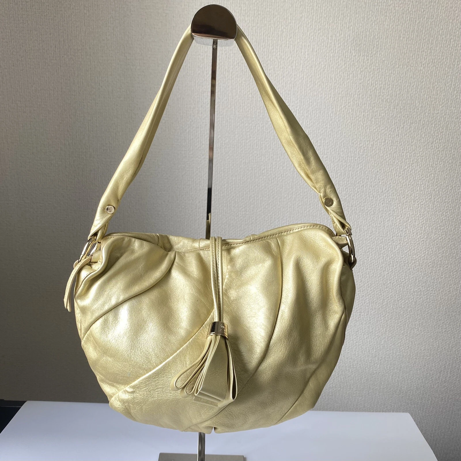 Autentica borsa a mano CELINE amara dolce in pelle oro