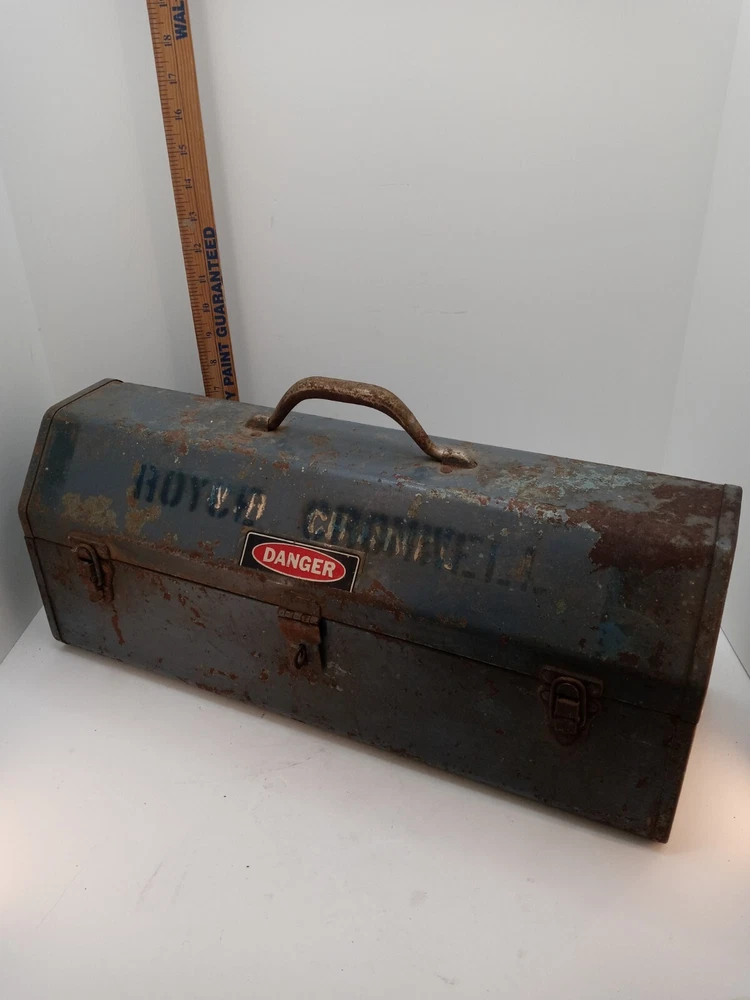 Vintage Craftsman Industrial Gray Tool Box 20 Inch