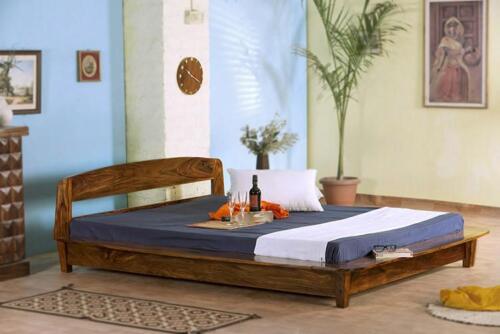 Solid Wood Baker Platform Bed furniture, handmade design home furniture - Picture 2 of 10