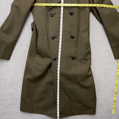 US Marines Wool Overcoat Military Serge Green Wool DSA-100 US Marines Wool Overcoat Military Serge Green Wool DSA-100
