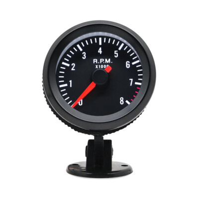 52mm Auto Motor Drehzahlmesser Geschwindigkeitsmesser Tachometer Meter 0-8000RPM