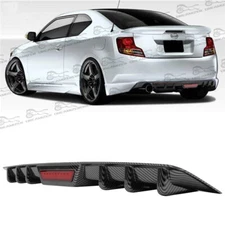 Carbon Look Rear Bumper Diffuser Lip Splitter Body Kits For Scion TC 2005-2016