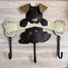 Regal Art - 3 Hook Dog Leash / Key Rack Indoor Outdoor Wall Mount