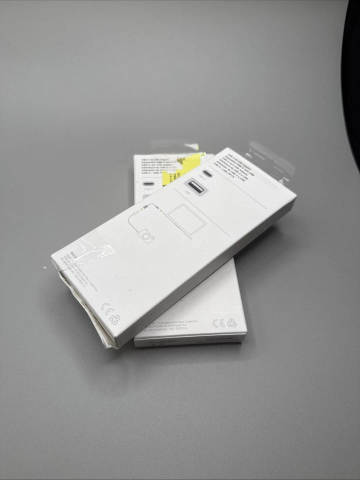 Apple USB-C to USB Adapter A1632 Lot 2 Pack MJ1M2AM/A Genuine Original - Image 2 of 3