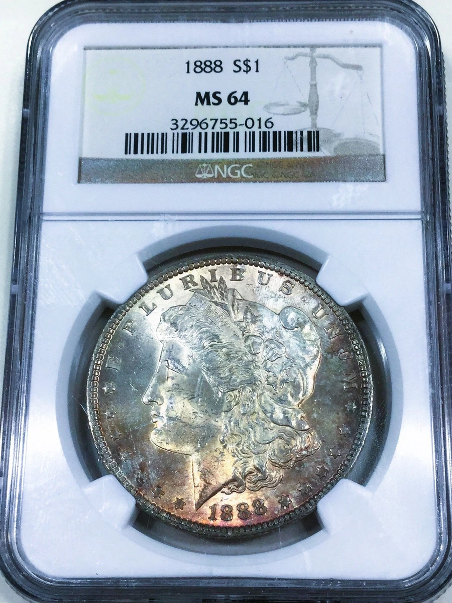 MS 64 Graded 1888 Year Morgan US Dollars (1878-1921) for sale | eBay