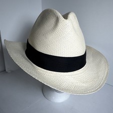 Gamboa Original Panama Hat for Men and Women Fedora Straw Summer Size 62