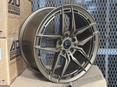 New 18x8.5 ET40 AD WHEEL VR-F503 (4 Wheel) 5x114.3 fit Honda Toyota Mazda Bronze