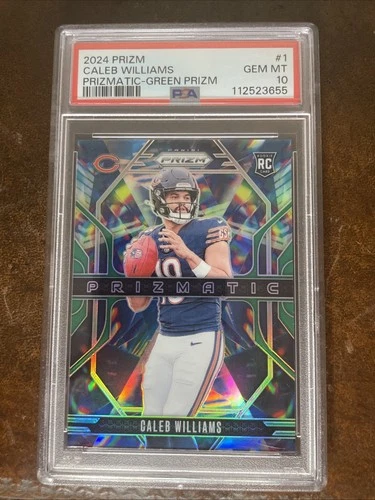 2024 Panini Prizm - Prizmatic Caleb Williams #1 Green Prizm (RC)
