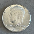 1964 Kennedy Silver Half Dollar Almost Uncirculated Ungraded.