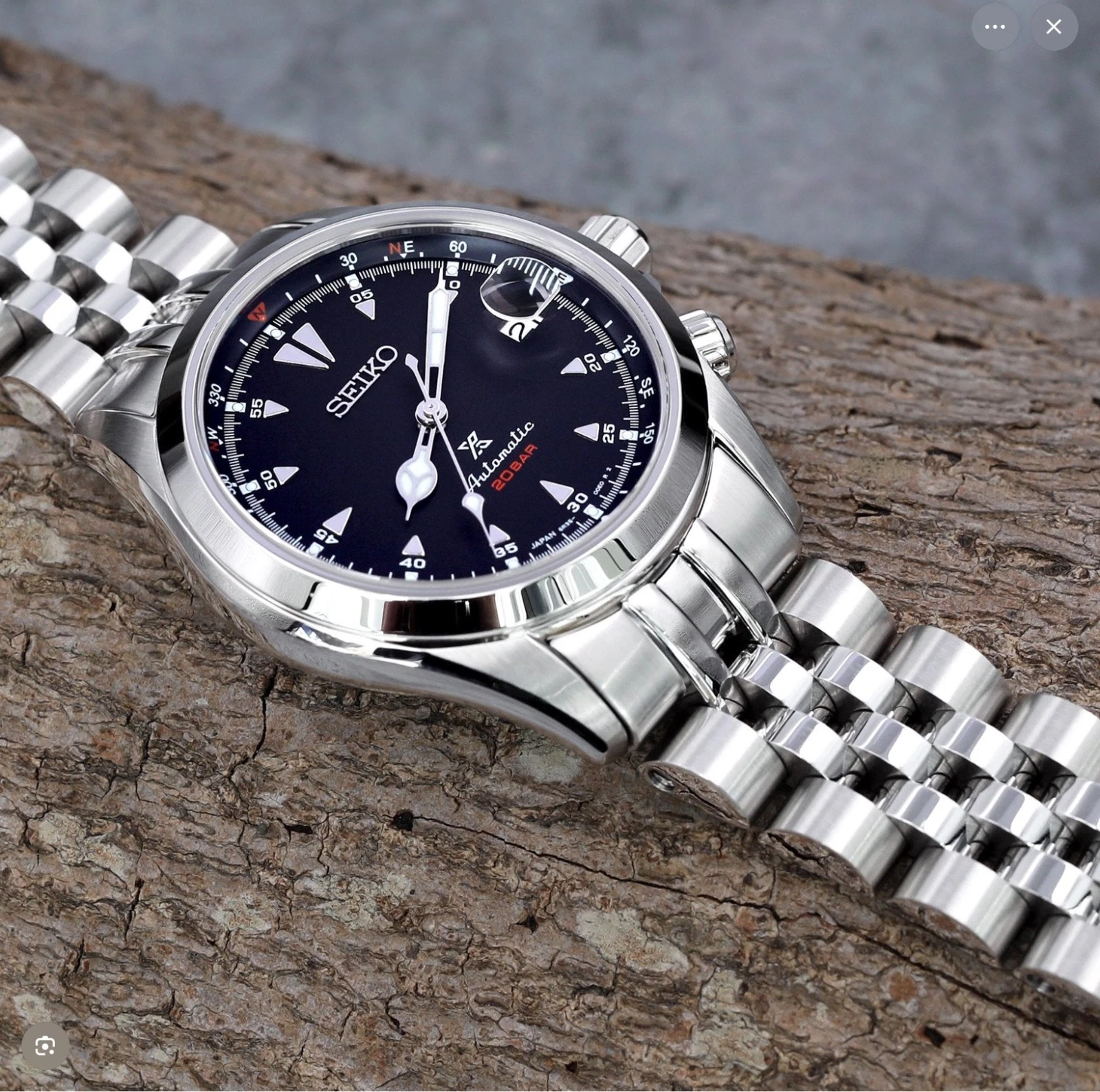 Seiko Alpinist Prospex Men's Black Dial Automatic Watch - SPB117