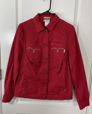 Cowgirl Shirt Western Womens 6 Red Rodeo Festival Line Dance Ranch Long Sleeve