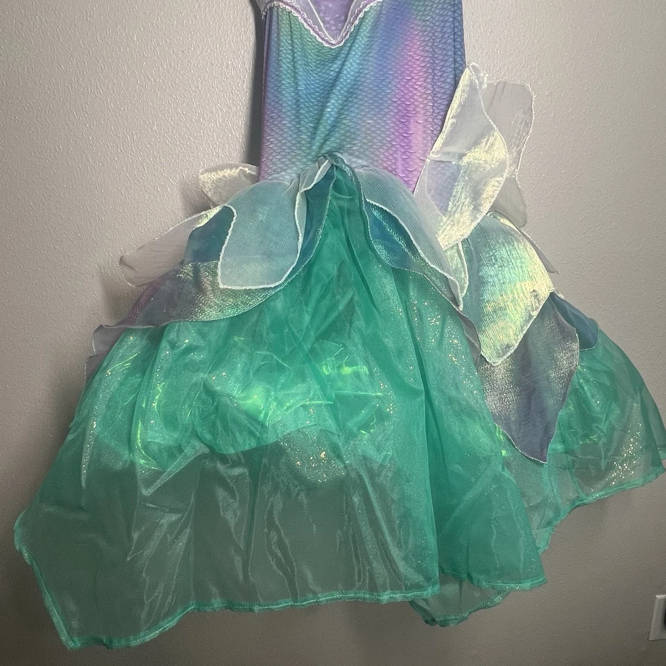 Disfraz de Sirenita Niñas Talla M 8-10 Ariel Halloween Disfraz Vestir Nuevo con Etiquetas Foto 4 de 4
