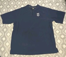 Under Armour Utility Short Sleeve Cage Jacket Men 2XL Blue Baseball 1/4 Zip