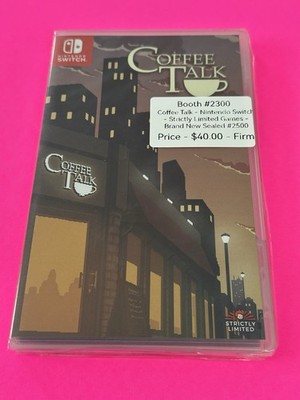 Coffee Talk NINTENDO Switch Strictly Limited Games #32 #'d 2500