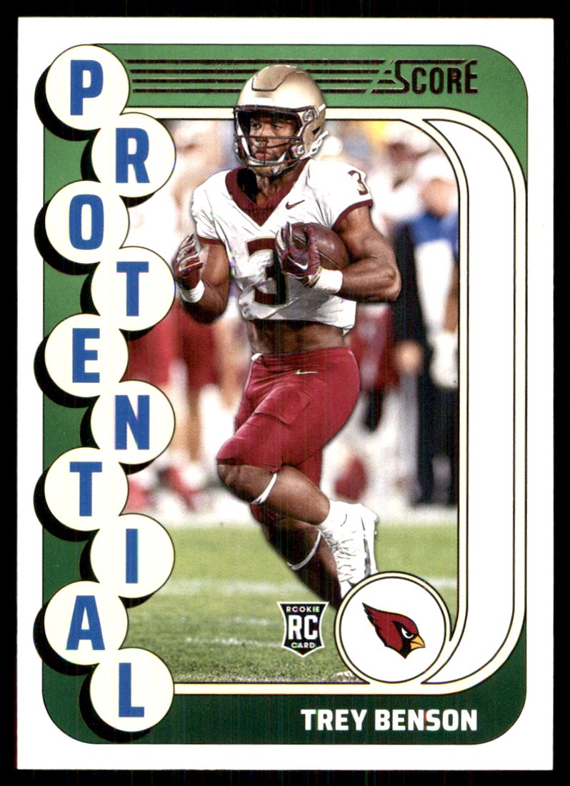 Trey Benson Panini Score Protential #24 Base