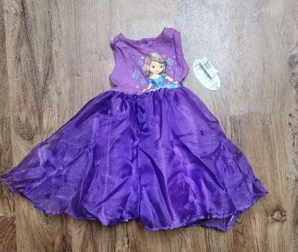 strapless open back dress Princess Sofia the First Dress Ball Gown with Pearls – Cosplayrr main image 0