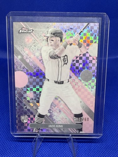 Jace Jung 2025 Topps Finest Common RC Pearl Checkerboard /60 #29 Detroit Tigers