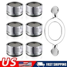 6 Pcs Faucet Aerator 2.2 GPM Bathroom Sink Aerator Regular Standard Replacement