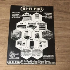 GRAM120 MAGAZINE ADVERT 11X8 LUX & TEAC AT HI-FI PRO, LONDON