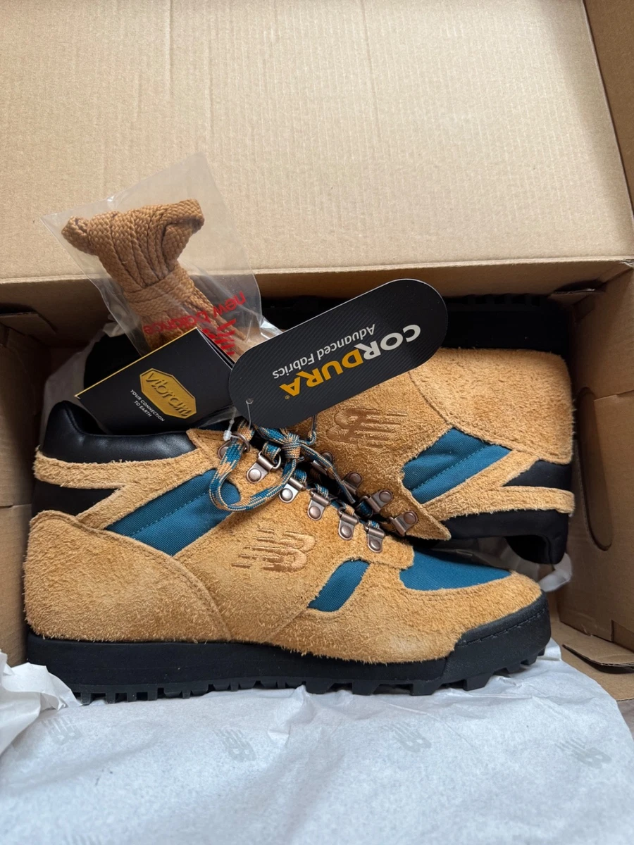 New Balance Rainier Casual Suede Hiking Boot Tan/Teal Mens 8.5