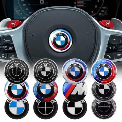 45MM Car Steering Wheel Badges Emblem Sticker For BMW M E46 E90 E60 F30 F10 E39
