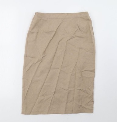 Charmance Damen Beige A-Linie Rock Größe 12