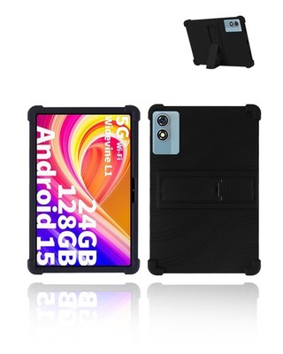 for HISORL T901 Android 15 Tablet,10 inch Tablets Case,Soft Silicone BLACK 