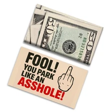 50 Pack Fake $50 Parking Prank Cards – Funny Gag Ticket to Fool Bad Parkers