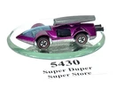 Vintage - Hot Wheels - Redline - ROCKET BYE BABY - Magenta - 1970 - TOUGH COLOR