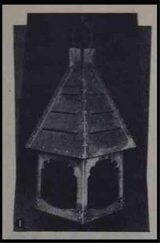 Old English Lantern 1949 HowTo build PLANS Table/Hanging Lamp