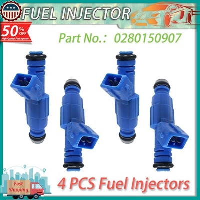 SET OF 4 FUEL INJECTORS 0280156090 FOR GM VAUXHALL / OPEL CORSA 1.6 8V 170CC EV1