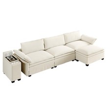 315cm Modulares Schnittsofa, L-f&ouml;rmige Chenille Cloud Couch