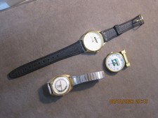 3 Burlington SANTA FE WRIST WATCHES RAILROAD