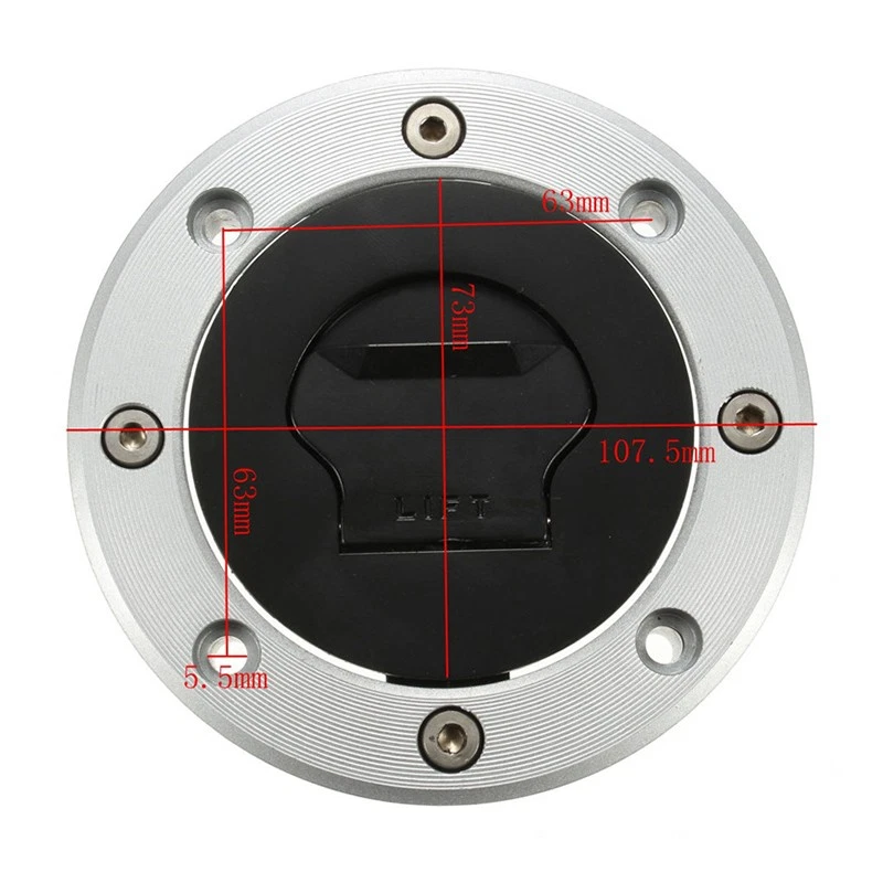 Fuel Gas Tank Cap With 2x Keys 1997-2000 For Suzuki Bandit-GSF-250 250 77A VS/S Foto 4 de 4