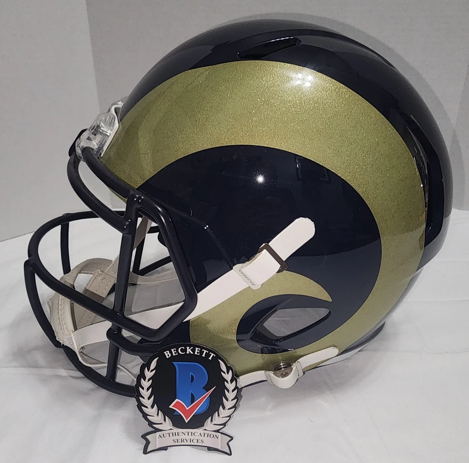 Kurt Warner Autographed St. Louis Rams Full Sized Helmet. Beckett Certified. - Image 3 of 4