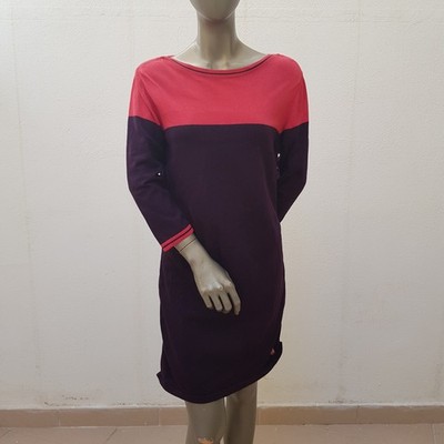 Maritimes Strickkleid von Armor Lux, M (2), violett, rot