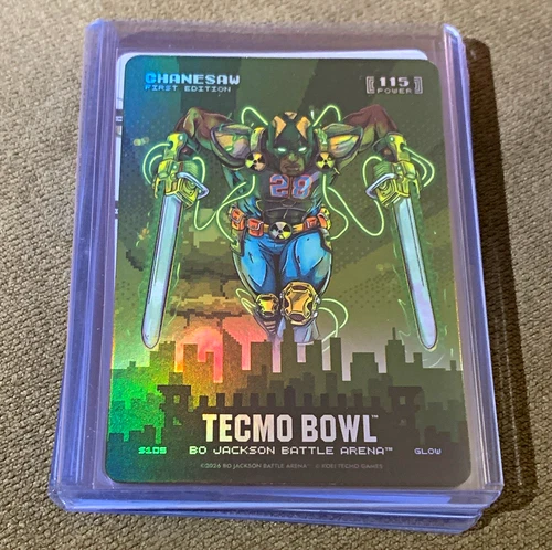Bo Jackson Battle Arena Tecmo Bowl Chainsaw Skyline Glow