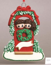 Front Door Couple Personalized Christmas Tree Ornament