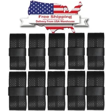 Black Golf Grip Wrapping Tapes 10 Pack Tacky PU Overgrip Tapes For Club Grips